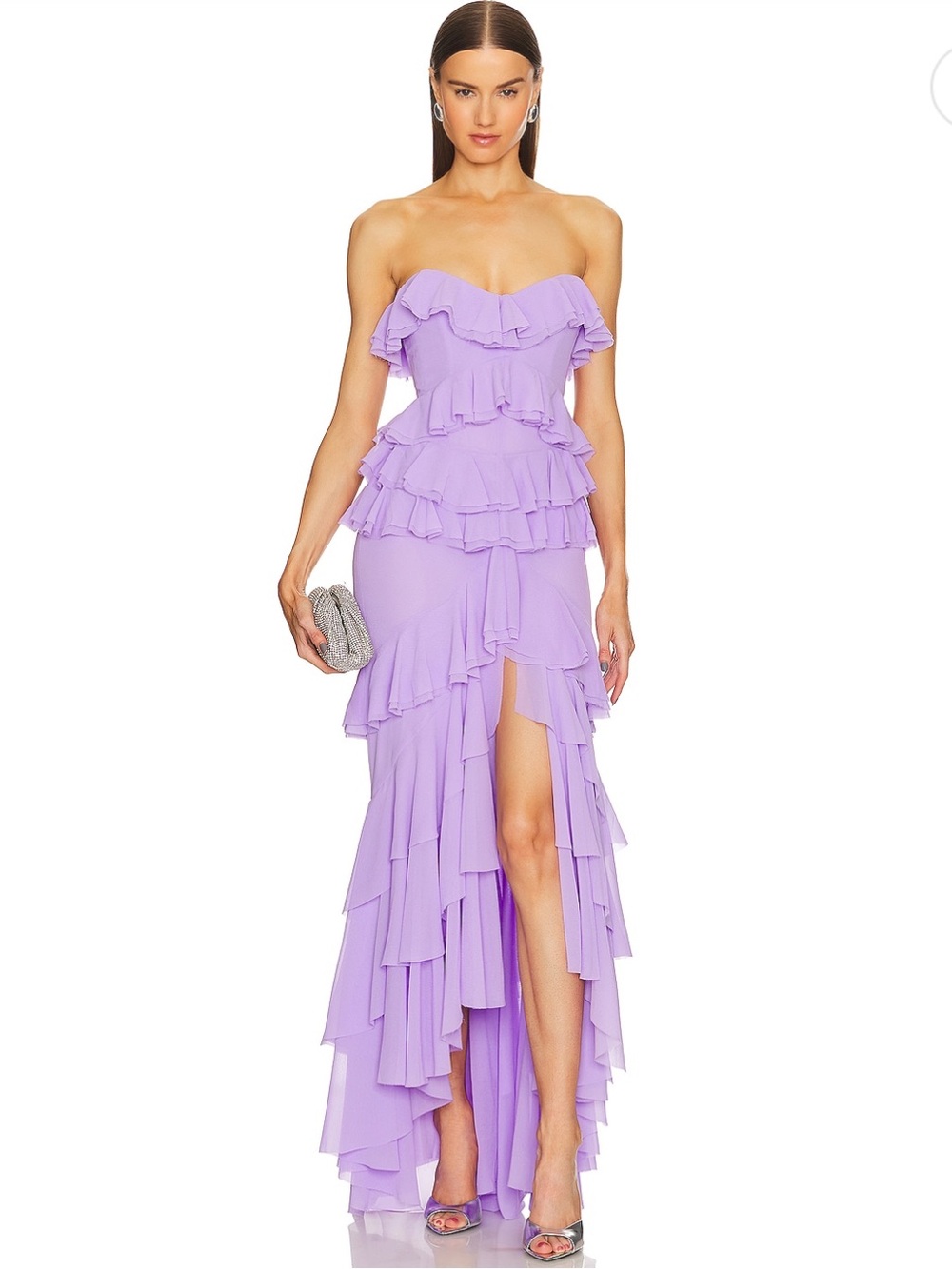Michael Costello x Revolve Oleksandra Gown in Lilac